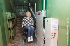 В доме гомельчанки Натальи Татаренцевой установили подъемник